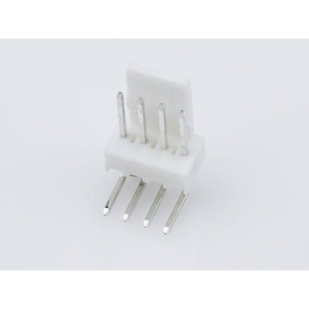 MOLEX Board Connector, 4 Contact(S), 1 Row(S), Male, Right Angle, 0.1 Inch Pitch, Solder Terminal,  22057048